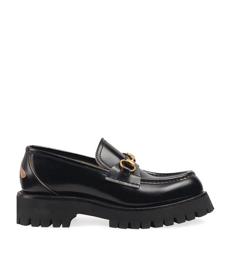 gucci lug sole horsebit loafer.